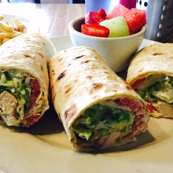 Lama Beans Cafe - Chicken and bacon Caesar wrap - New American Near Me - Berkeley, California Lama Beans Cafe - Chicken and bacon Caesar wrap - New American Near Me - Berkeley, California