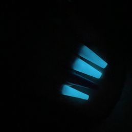 Blue to pink ombré glow in the dark Blue to pink ombré glow in the dark