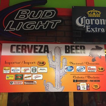 El Jaliciense Restaurant - Beer list - Mexican Near Me - Columbus, Ohio