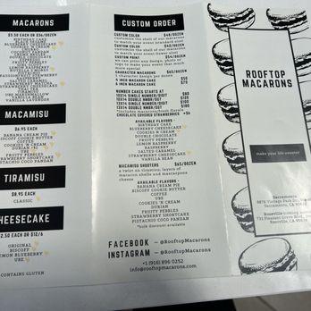Rooftop Coffee Tea & Macarons - Menu - Macarons Near Me - Roseville, California Rooftop Coffee Tea & Macarons - Menu - Macarons Near Me - Roseville, California