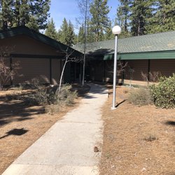Douglas County Library - Lake Tahoe Branch - Tuesday, May 7, 2019: front side of library.
