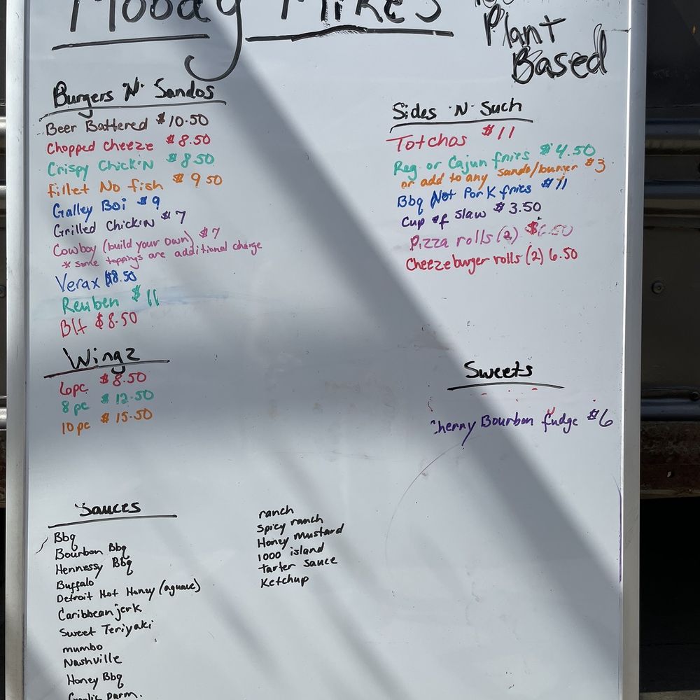 Moody Mike's - Menu 9/3/23 - Vegan Near Me - Lexington, Kentucky Moody Mike's - Menu 9/3/23 - Vegan Near Me - Lexington, Kentucky