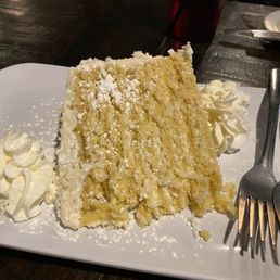 Perfect Smith Island Coconut Cake- not too sweet. Perfect Smith Island Coconut Cake- not too sweet.
