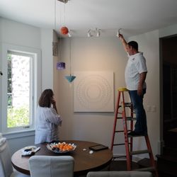 Track lighting installation