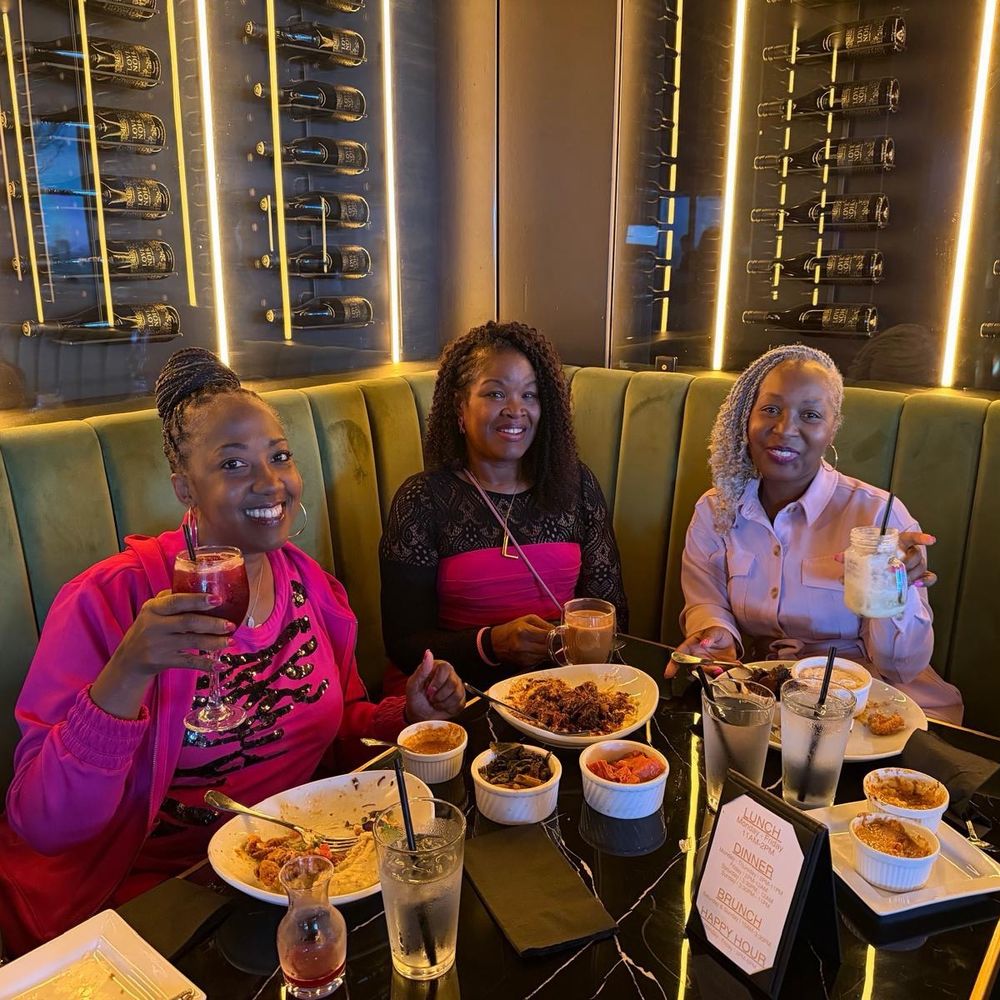 Noir Kitchen & Cocktails - Me w/that delicious sangria & my girls - Soul Food Near Me - Nashville, Tennessee Noir Kitchen & Cocktails - Me w/that delicious sangria & my girls - Soul Food Near Me - Nashville, Tennessee