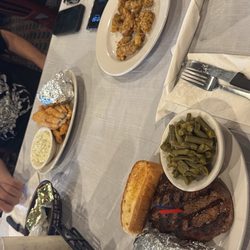 Lane's Seafood and Steak House - Ribeye steak Catfish Oyster