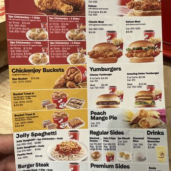 Jollibee - Here is the current menu for Dec 2023 - Fast Food Near Me - Dallas, Texas