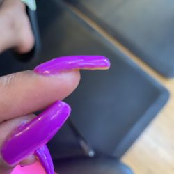 T & K Nails - Told her I braid hair so my pointers have to be file right!  To no avail... smh
