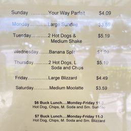Daily specials
