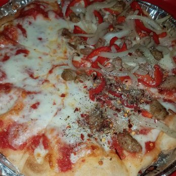 Champion Pizza - Cheese & Sausage & Onions - Pizza Near Me - Brooklyn, New York