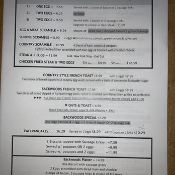 Backwoods Cafe - June 2021 - Menu 1 of 4 - Mexican Near Me - Yakima, Washington Backwoods Cafe - June 2021 - Menu 1 of 4 - Mexican Near Me - Yakima, Washington