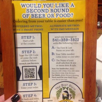 The Bier Stein - Order by text - American Near Me - Eugene, Oregon