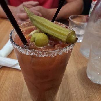 Sunset Grill - This is the House BloodyMary very good, you can grab one as you wait for your table. - American Near Me - Fredericksburg, Texas