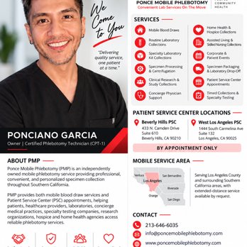 Ponce Mobile Phlebotomy - Home Health Care Near Me - Beverly Hills, California Ponce Mobile Phlebotomy - Home Health Care Near Me - Beverly Hills, California