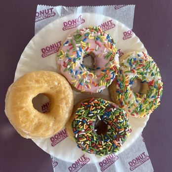 Donut Connection - Strawberry frosted sprinkle chocolate frosted sprinkle vanilla frosted sprinkle and the glaze doughnut so good - Donuts Near Me - New Kensington, Pennsylvania Donut Connection - Strawberry frosted sprinkle chocolate frosted sprinkle vanilla frosted sprinkle and the glaze doughnut so good - Donuts Near Me - New Kensington, Pennsylvania