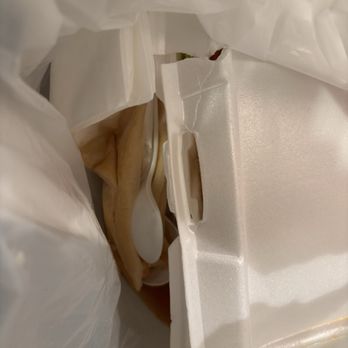 Eat My Thai Cuisine - Cheap styrofoam container broke and all the dressing spilled out. Papaya salad - Salad Near Me - Albuquerque, New Mexico Eat My Thai Cuisine - Cheap styrofoam container broke and all the dressing spilled out. Papaya salad - Salad Near Me - Albuquerque, New Mexico