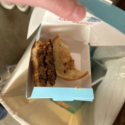 MrBeast Burger - Yucky burger going into the trash.