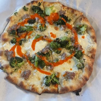 Pizzetta 211 - Italian Sausage, Calabrian Chili, Broccoli, Lemon, Parmigiana - Pizza Near Me - San Francisco, California Pizzetta 211 - Italian Sausage, Calabrian Chili, Broccoli, Lemon, Parmigiana - Pizza Near Me - San Francisco, California