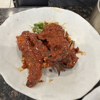 Bab N Banchan - Spicy marinated crab (missing 3 pieces lol) - Korean Near Me - Torrance, California
