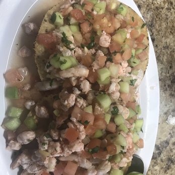 Mariscos El Perihuete - Tostada de camarón - Mexican Near Me - Lynwood, California