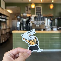 Fresh Flours - Cutest sticker ever