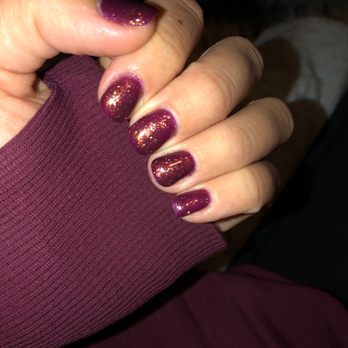 Queen Nails - Gel Manicure by Lana - Cinnamon Dazzle #697 - Nail Salons Near Me - Matthews, North Carolina