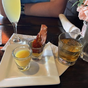 Bosscat Kitchen & Libations - Wake up call shot - New American Near Me - Irvine, California