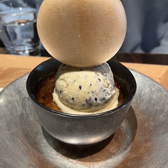 Cha-An - Black Sesame Creame Brulee - Japanese Near Me - New York, New York
