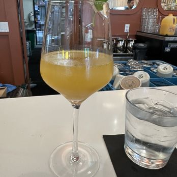 Madi - White peach and Basil mimosa! So cute! - Breakfast & Brunch Near Me - San Diego, California Madi - White peach and Basil mimosa! So cute! - Breakfast & Brunch Near Me - San Diego, California