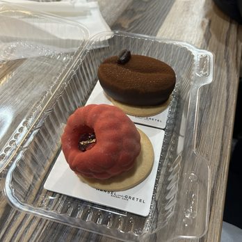 Hansel and Gretel - Berry treasure and coffee bean shaped cake - Coffee & Tea Near Me - Atlanta, Georgia