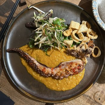 Sia - Grilled octopus and calamari - Asian Fusion Near Me - Prague, Puerto Rico