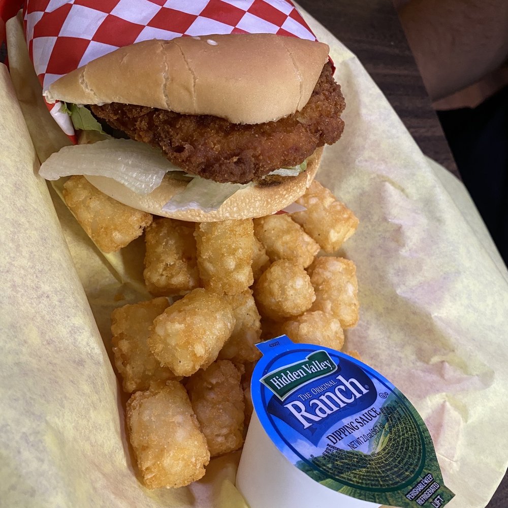 Three Rivers Resort Restaurant - Chicken sandwich & tots - American Near Me - La Push, Washington Three Rivers Resort Restaurant - Chicken sandwich & tots - American Near Me - La Push, Washington