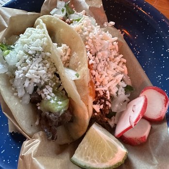 El Sancho Taco Shop - Mahi mahi and chipotle chicken taco - Mexican Near Me - Bend, Oregon