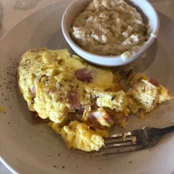 Brick & Spoon Mobile - Ham and Cheese Omelet and Grits - Southern Near Me - Mobile, Alabama Brick & Spoon Mobile - Ham and Cheese Omelet and Grits - Southern Near Me - Mobile, Alabama