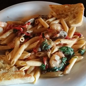 Burger Barn - What keeps me coming back!  Shrimp Fettuccine - Burgers Near Me - Ohsweken, Ontario