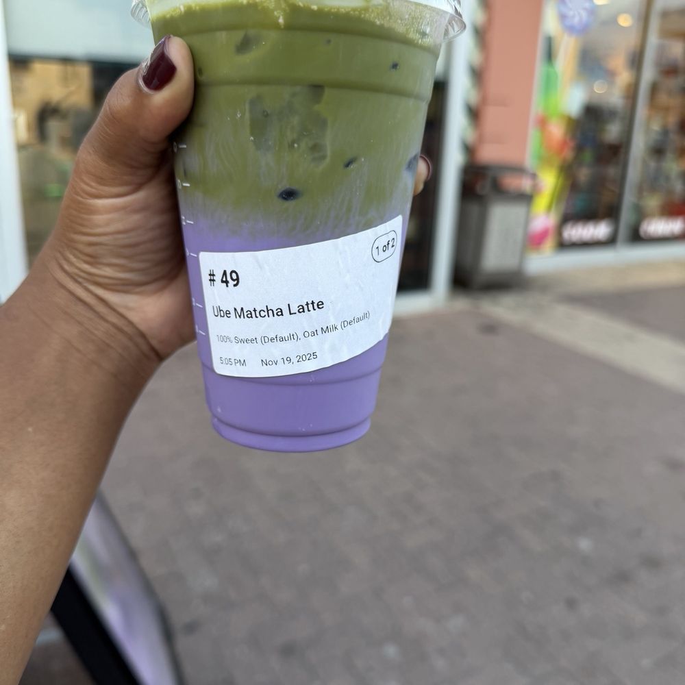 Ube Matcha Latte