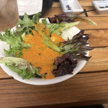 Aoki Teppanyaki - Mixed Green Salad with Ginger Dressing!! - Sushi Bars Near Me - Miami, Florida