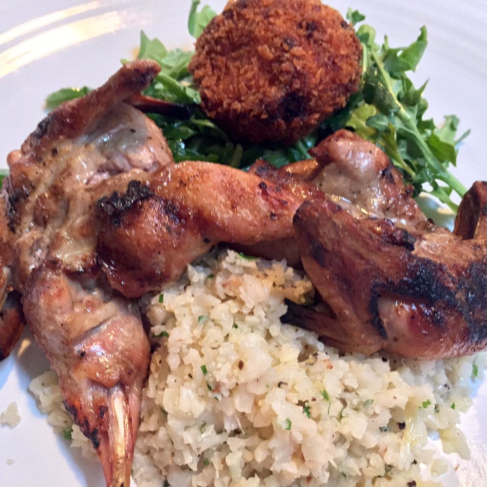 Mizuna - Grilled Quail with Goat Cheese Croquette - Mizuna Restaurant - New American Near Me - Spokane, Washington Mizuna - Grilled Quail with Goat Cheese Croquette - Mizuna Restaurant - New American Near Me - Spokane, Washington