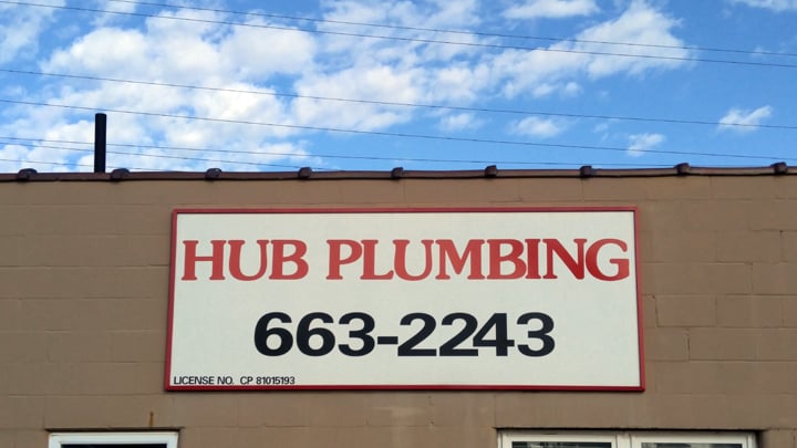 Slide of Hub Plumbing Co