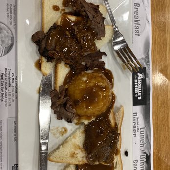 Angelle's Diner - Open Roast beef sandwich with mashed potatoes and gravy. - Southern Near Me - Salem, Virginia