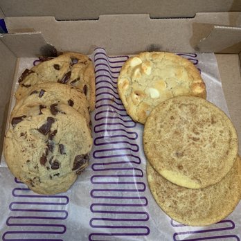Insomnia Cookies - Chocolate Chunk Cookie, White Chocolate Macadamia Cookie, and Sugar Cookie - Desserts Near Me - Norfolk, Virginia