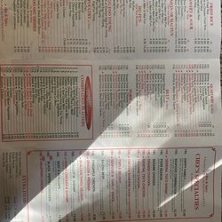 No 1 China - Menu