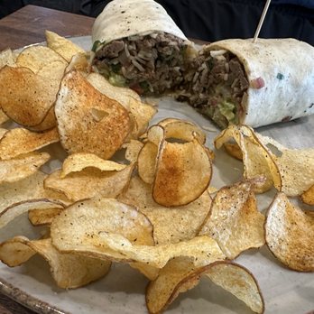 Local Table - This is the beef tenderloin steak wrap and the meat was SOOOO tender! - New American Near Me - Missouri City, Texas Local Table - This is the beef tenderloin steak wrap and the meat was SOOOO tender! - New American Near Me - Missouri City, Texas