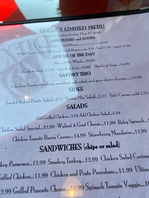 Menu photo 6 Olexa's Cafe, Cakes, and Catering Mountain Brook, AL