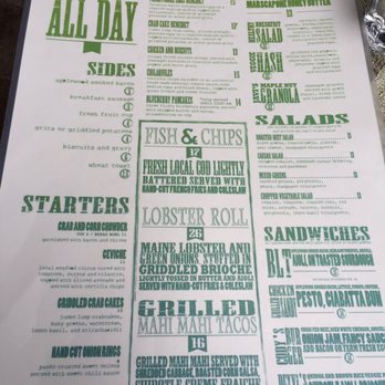 Cody's La Jolla - Menu 8/2016 - Breakfast & Brunch Near Me - La Jolla, California