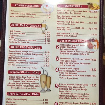 Meson Tropical - Menu - Spanish Near Me - Linden, New Jersey Meson Tropical - Menu - Spanish Near Me - Linden, New Jersey