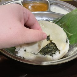 Spinach idli .... Soooo good
