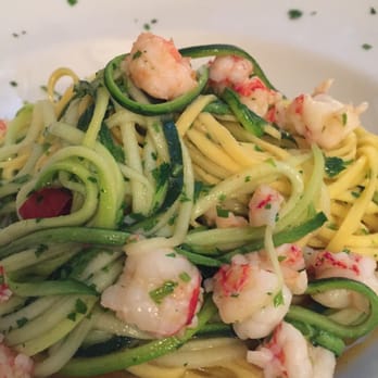 Sorpasso - Zucchini noodles and pasta with shrimp - Italian Near Me - Rome, RM Sorpasso - Zucchini noodles and pasta with shrimp - Italian Near Me - Rome, RM