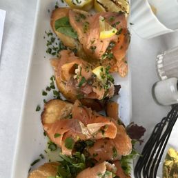 Smoked Salmon Bruschetta
