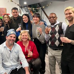 Community Chiropractic & Acupuncture of Park Slope - Christmas party w/ some of the staff.